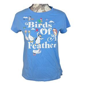 Womens Disney Birds Of A Feather Tshirt Blue Small
